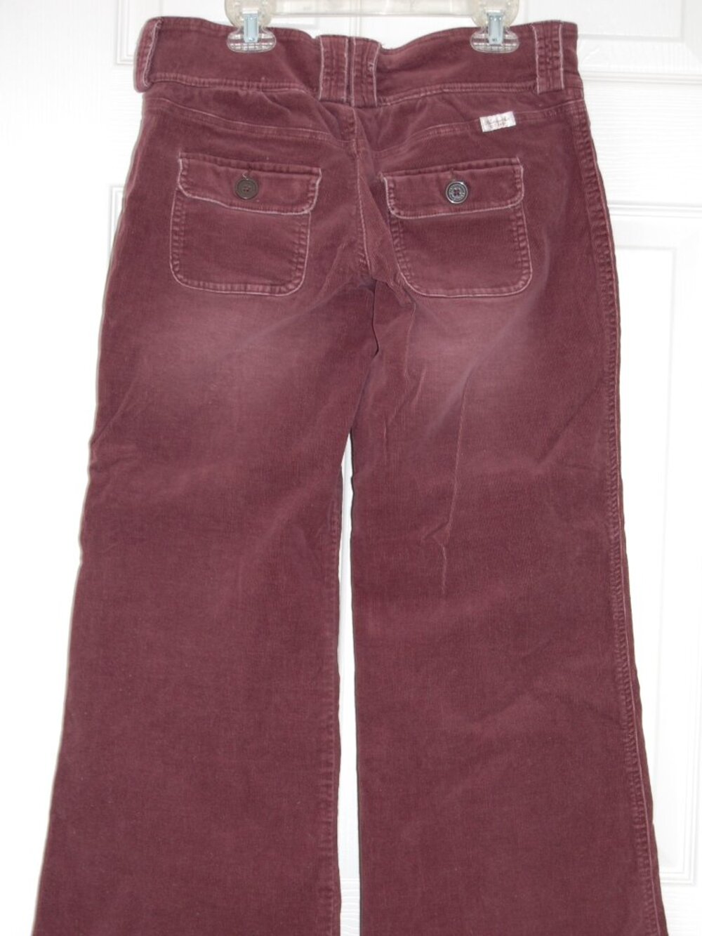 Abercrombie & Fitch, Women Size 4, Plum Corduroy Low-Rise Pants, Vintage Y2K - Picture 4 of 15